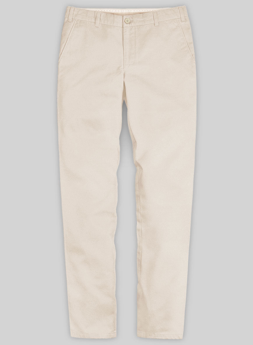 Washed Beige Stretch Chino Pants – StudioSuits