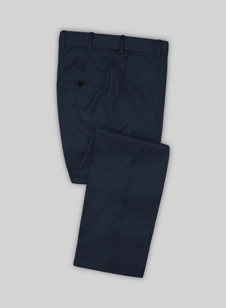 Caccioppoli Sun Dream Kiki Blue Wool Silk Pants