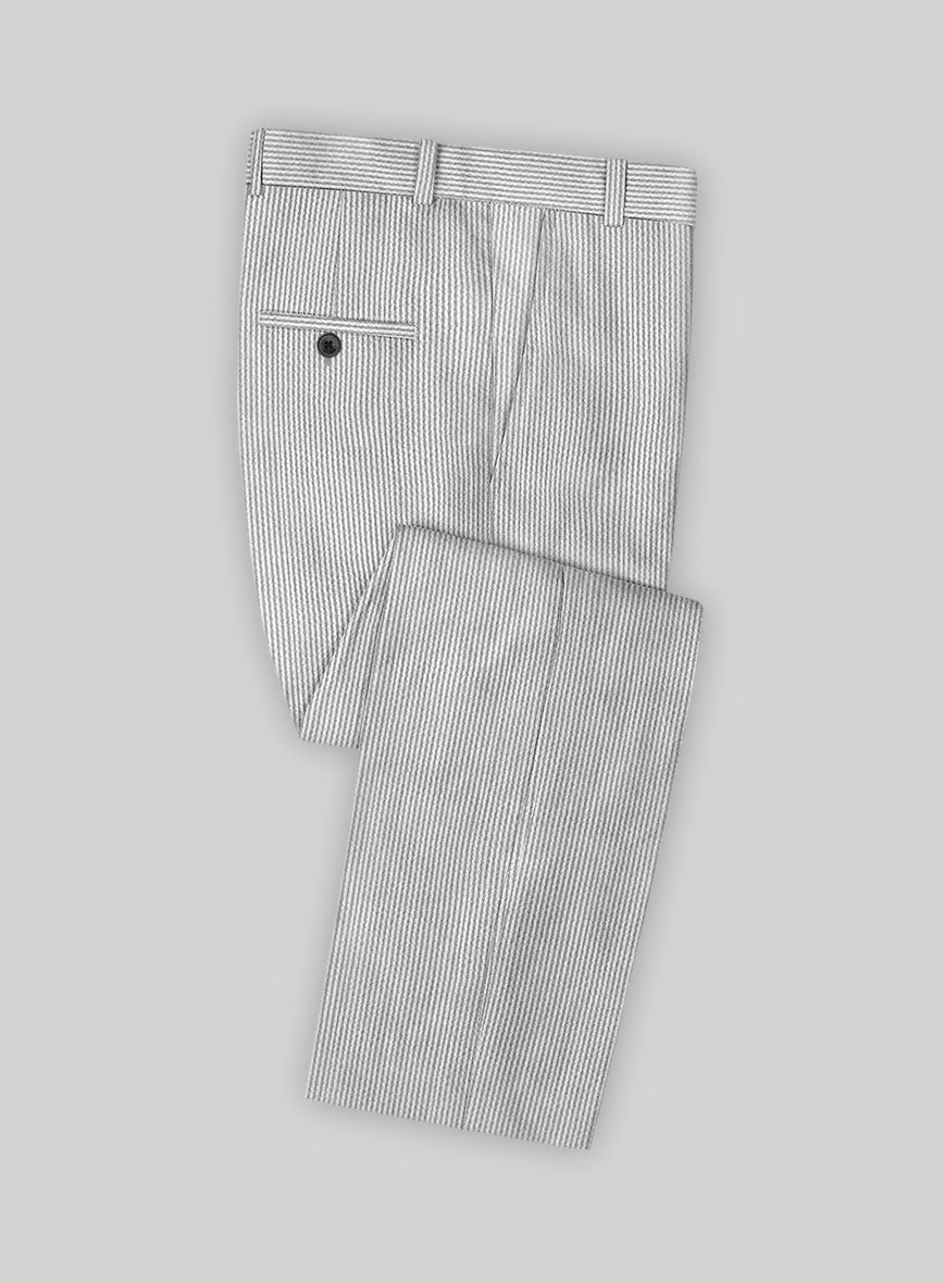 TOOT Underwear Striped Seersucker Fit Trunk Gray