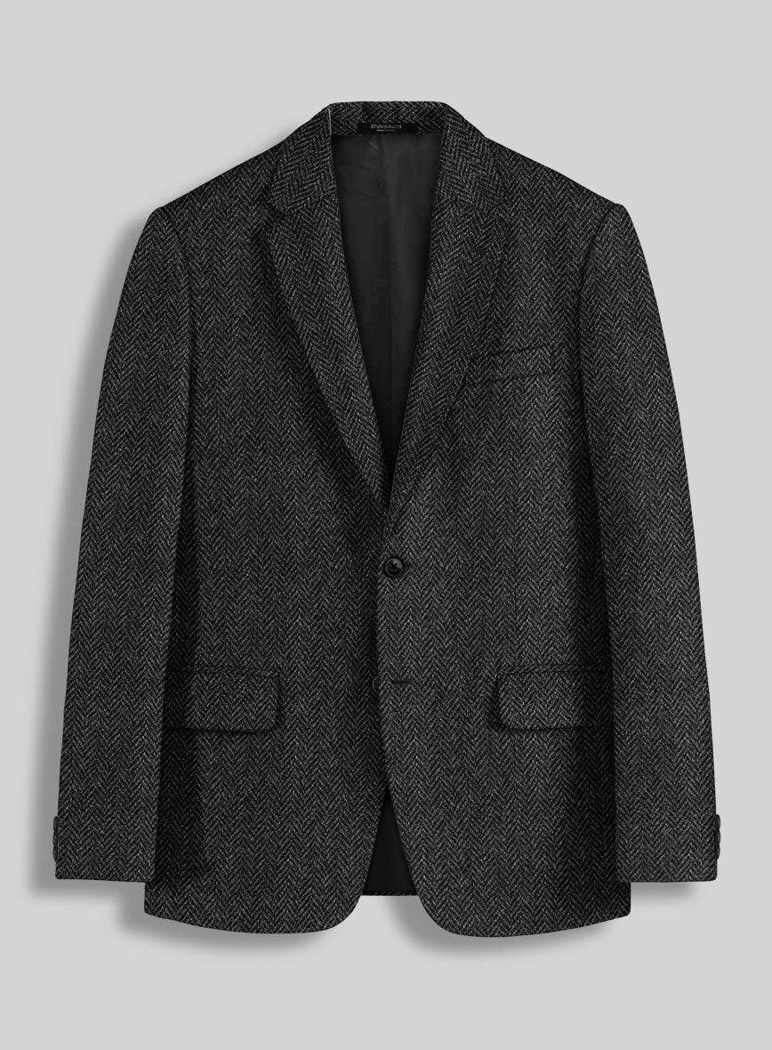 Sacari charcoal herringbone coat shops NWOT