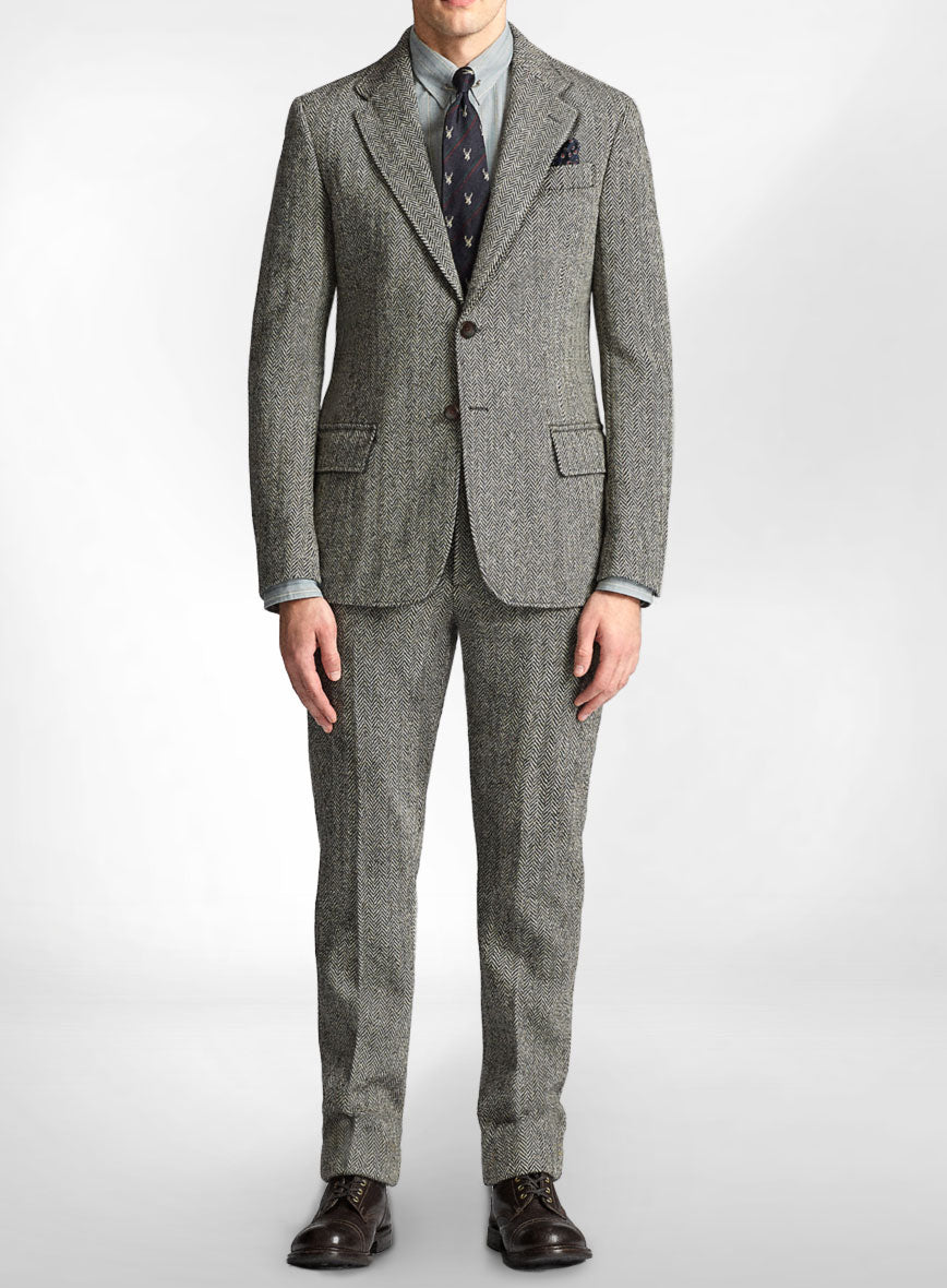 Rust Herringbone Tweed Suit – StudioSuits