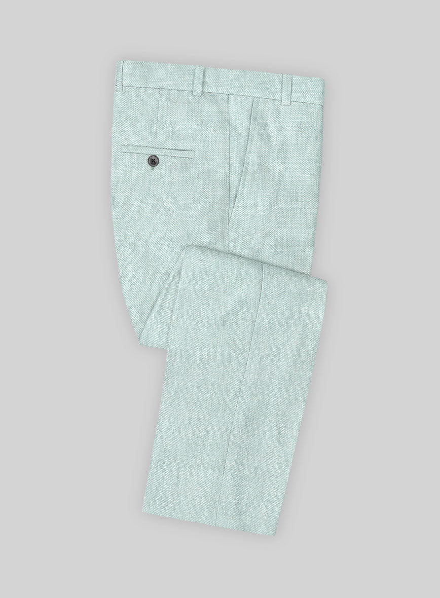 Italian Linen Mint Green Pants – StudioSuits