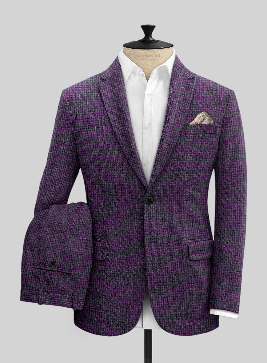 Purple tweed suit hotsell