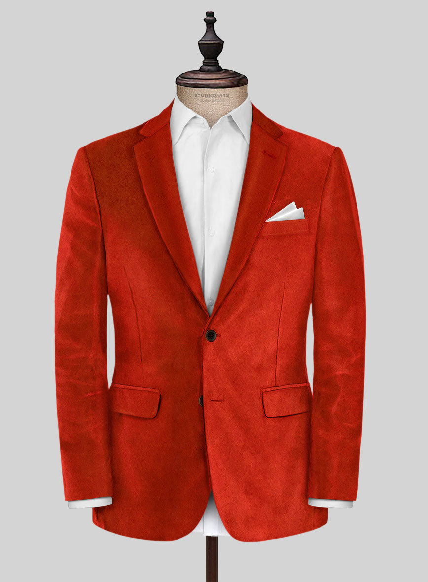 Burnt orange deals suede Blazer