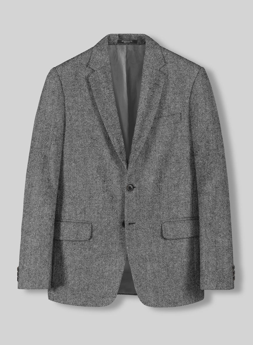 Dark grey shops tweed blazer