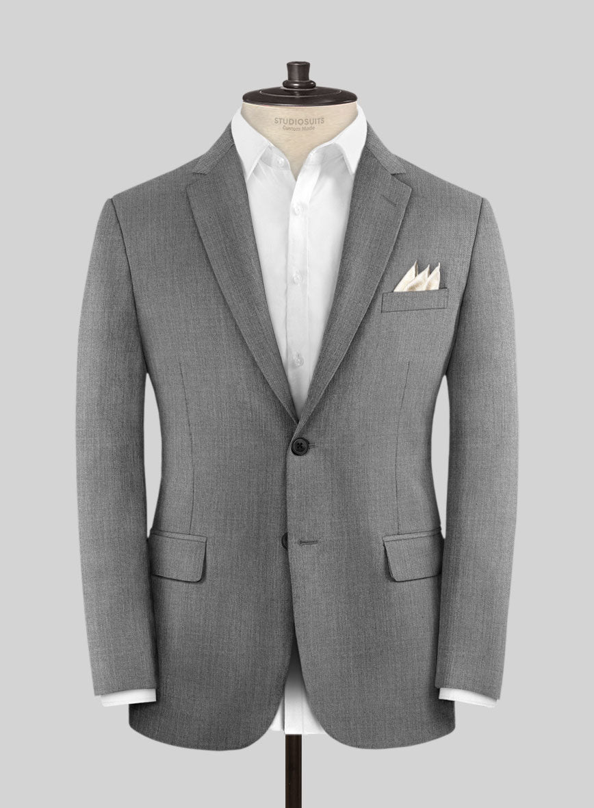 Napolean Stretch Mid Gray Wool Jacket