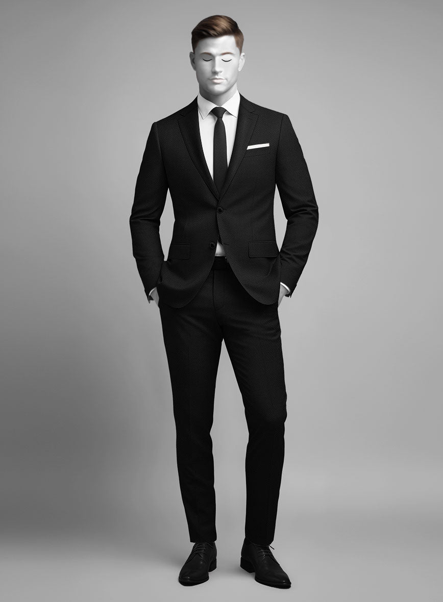 Black Wool Suit – StudioSuits