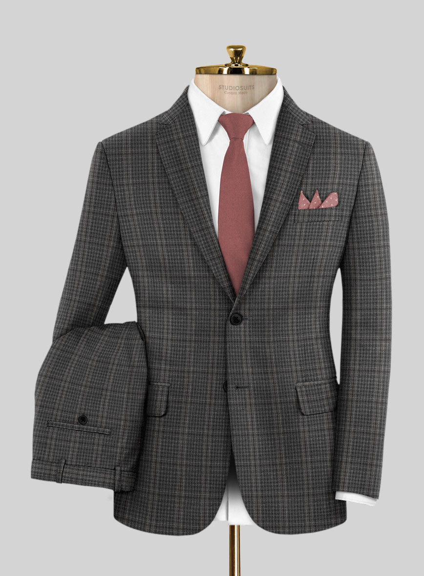 Scabal Azel Black Wool Suit – StudioSuits