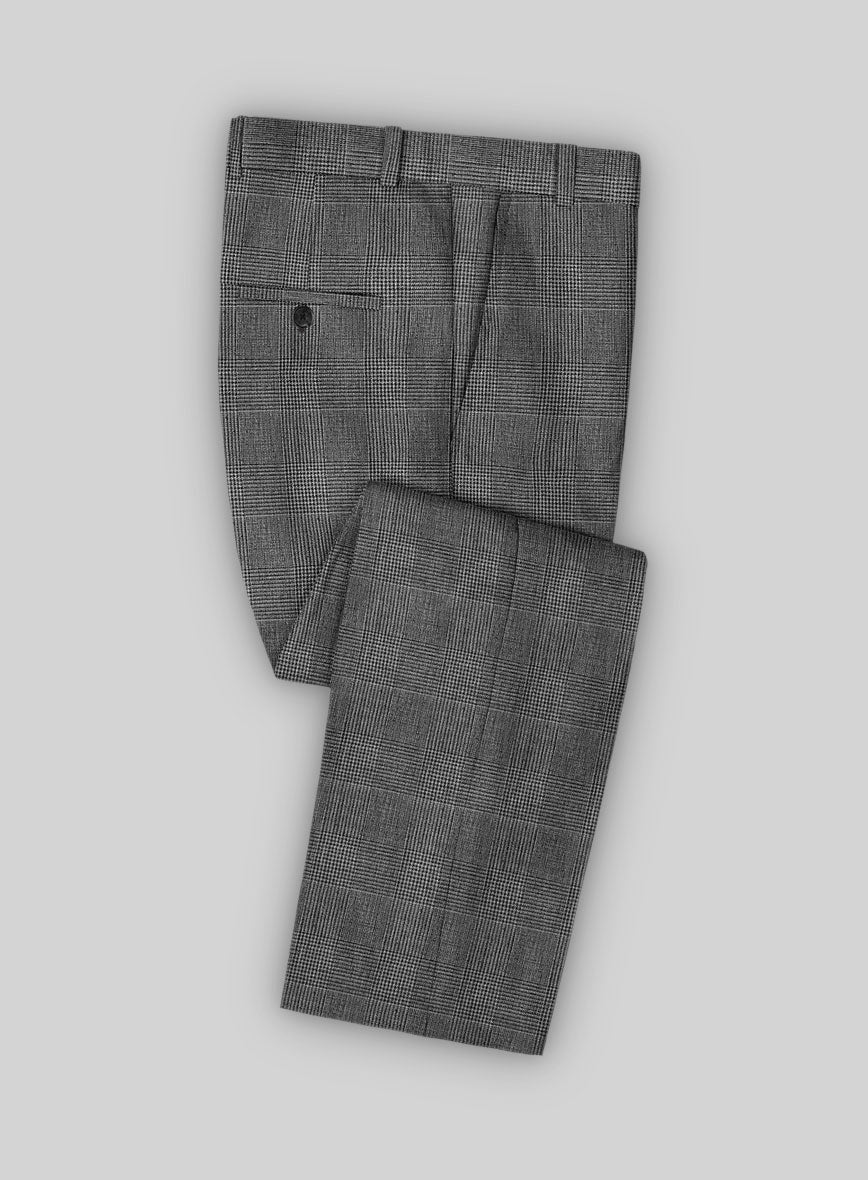 Plaid Linen Pants