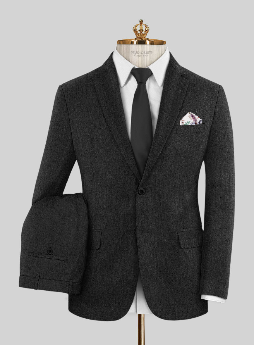 Bristol Charcoal Herringbone Suit – Studiosuits