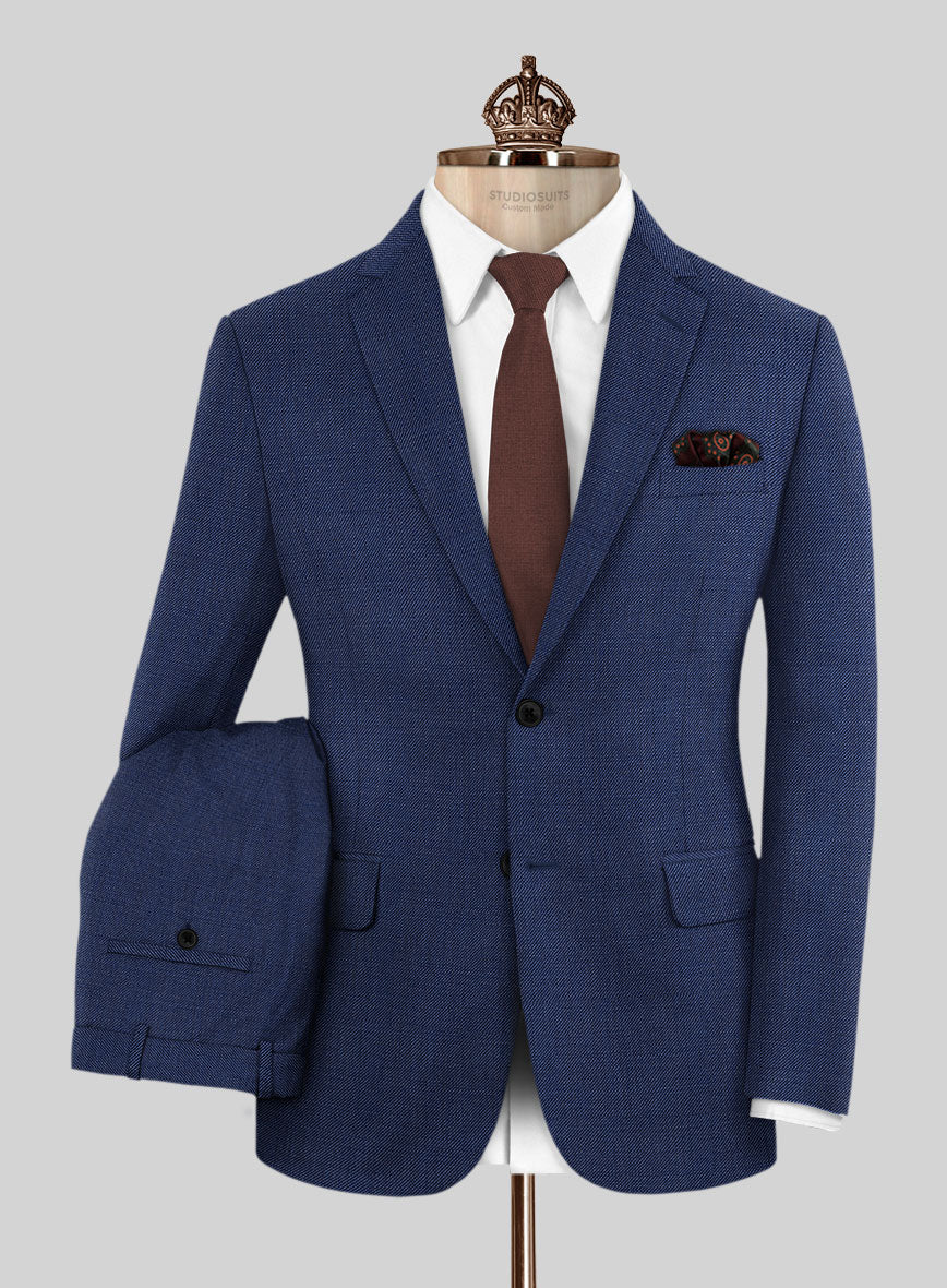 Tailored Sharkskin One Button Blazer