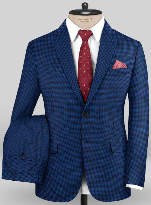 Caccioppoli Sun Dream Trippo Blue Wool Silk Suit – StudioSuits