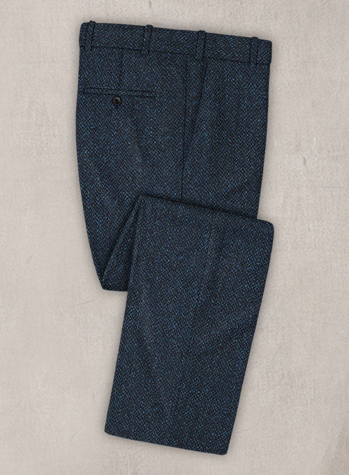 Harris Tweed Barley Royal Blue Pants – StudioSuits