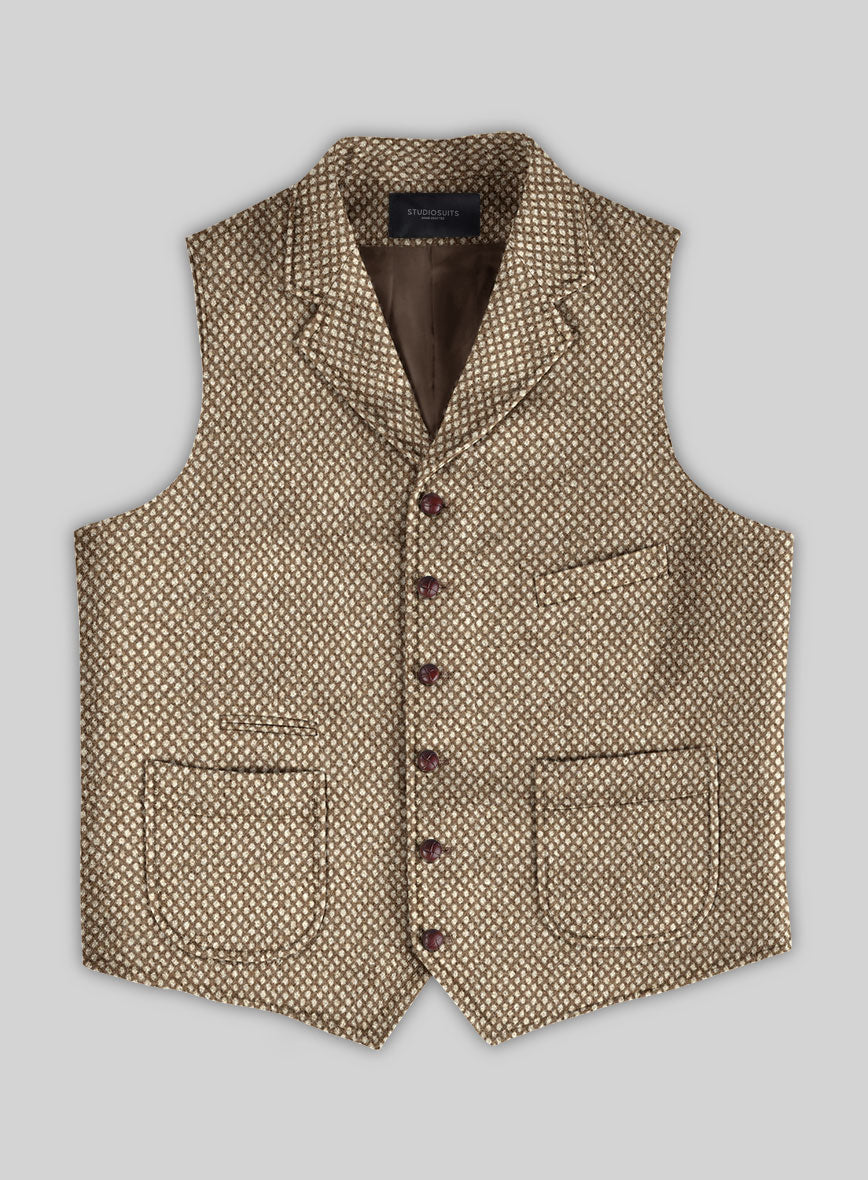 Highlander Heavy Honeycomb Brown Tweed Hunting Vest