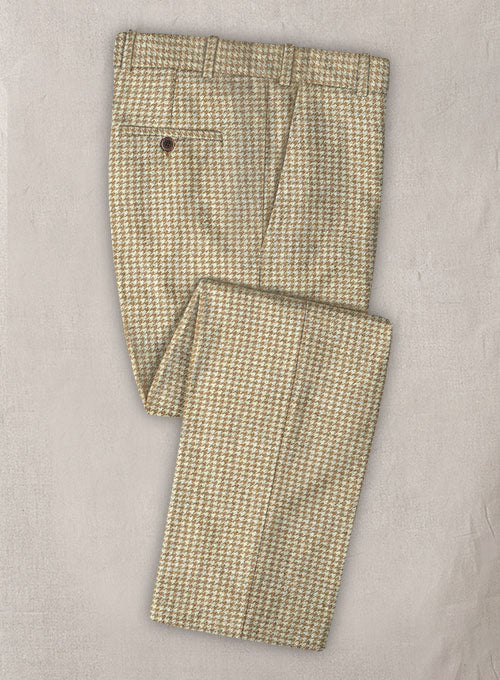 Big Houndstooth BW Tweed Pants