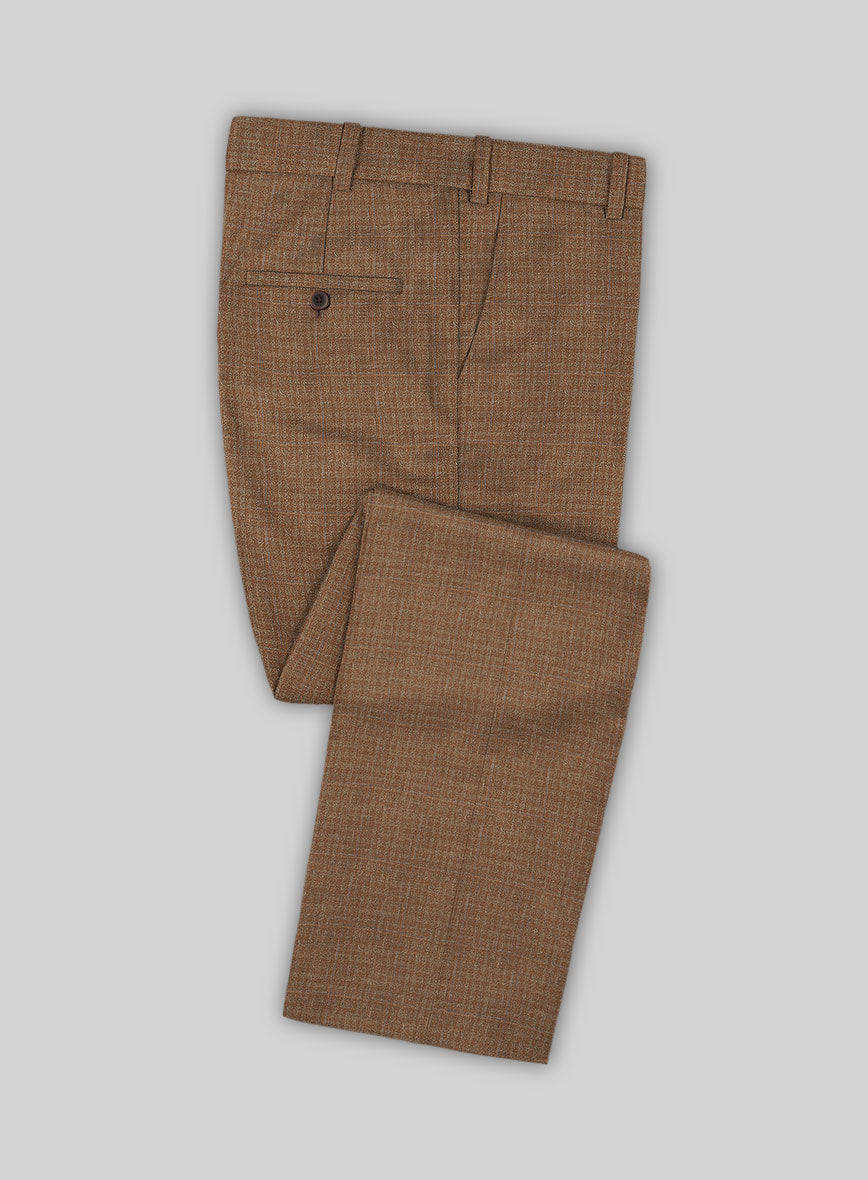 Italian Murano Karilo Brown Wool Linen Silk Pants – StudioSuits