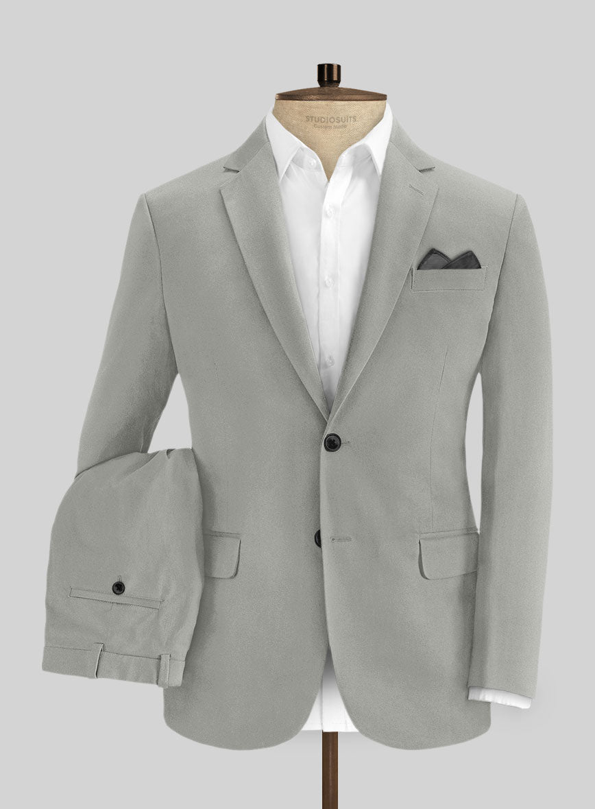 Italian Petrol Gray Cotton Stretch Suit – StudioSuits