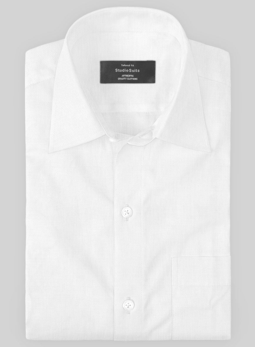 Italian White Twill Shirt