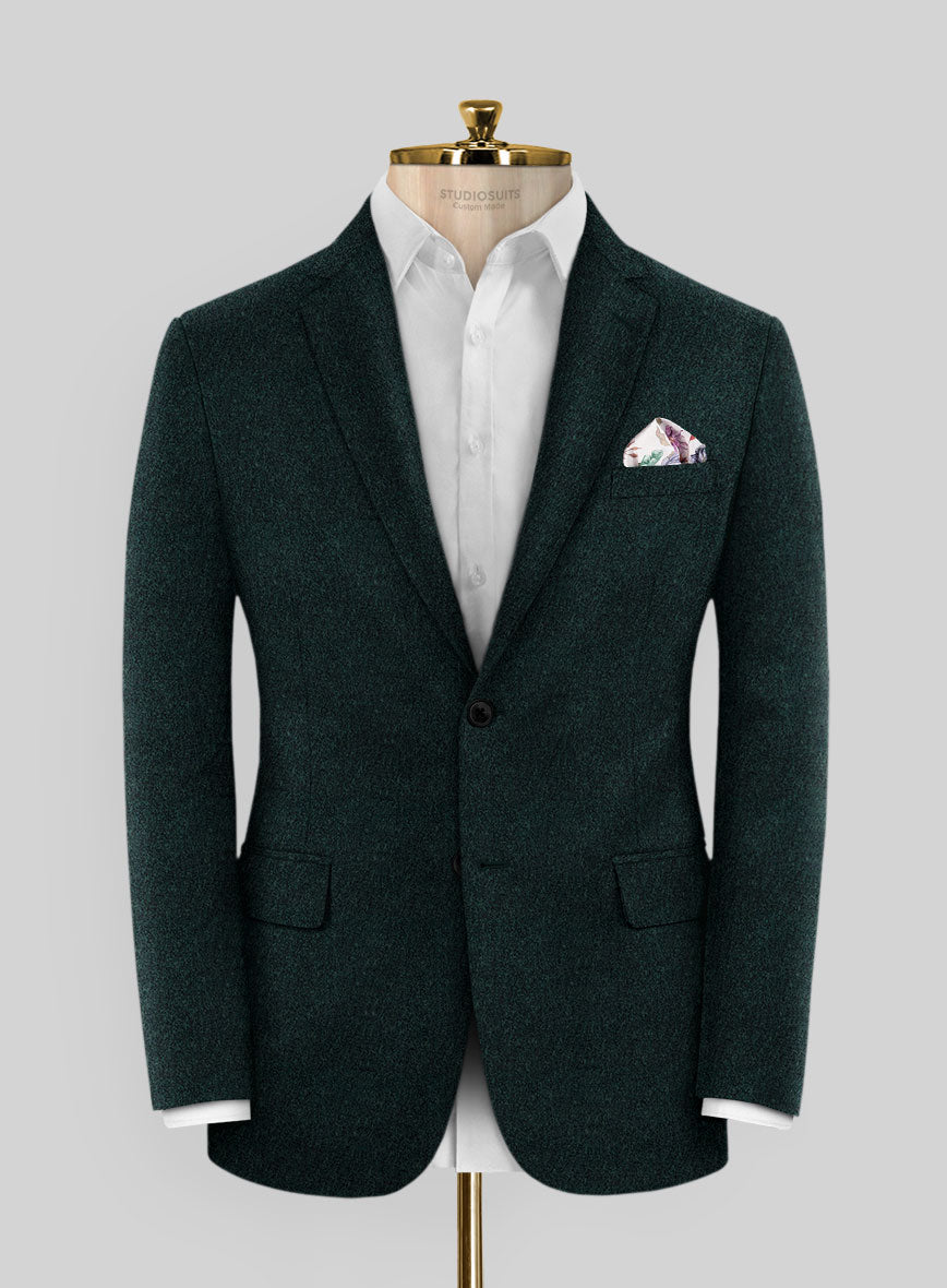 Italian Wool Cashmere Sacramento Green Jacket – StudioSuits