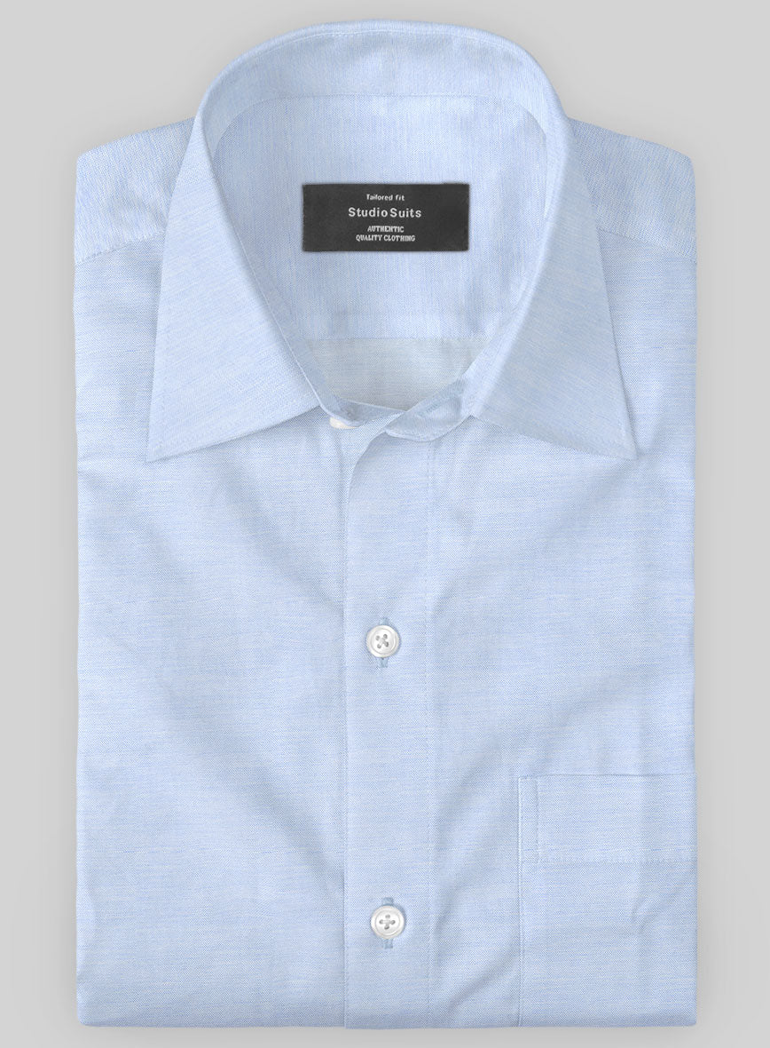 StudioSuits Italian Lombardo Twill Dodger Blue Shirt