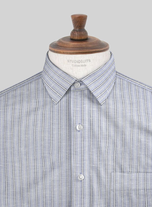 Make your own pink herringbone stripe made-to-measure shirt