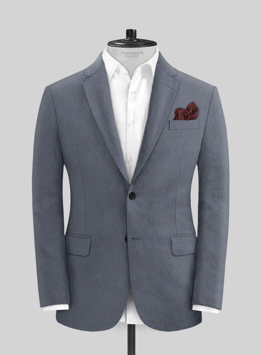StudioSuits- Italian Prato Gray Dobby Linen Jacket