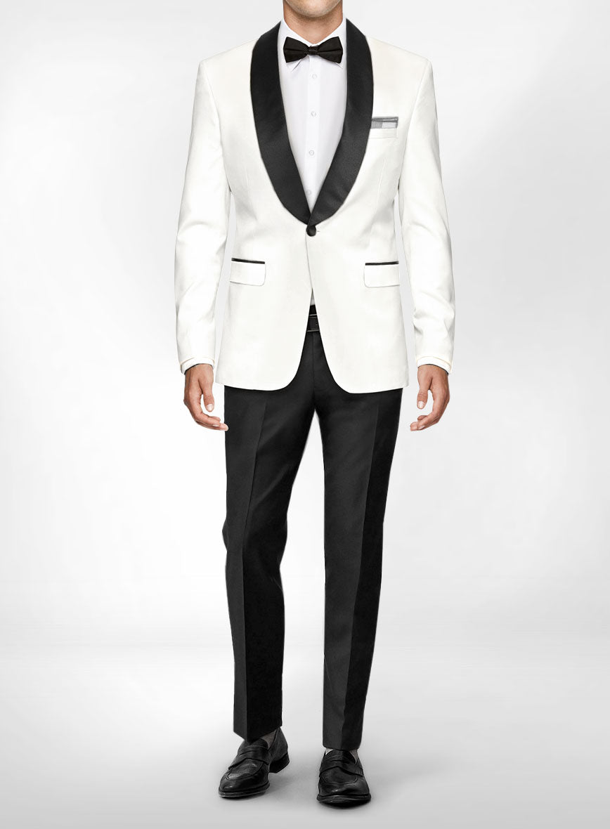 Tuxedo Suit - Ivory Jacket Black Trouser – StudioSuits