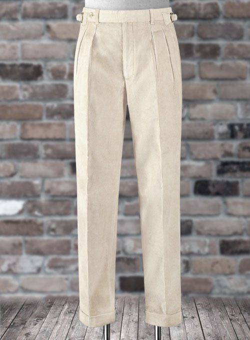 Light beige corduroy pants