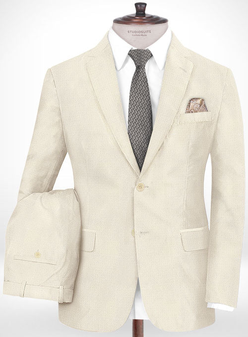 Napolean Fina Ivory Wool Suit – StudioSuits