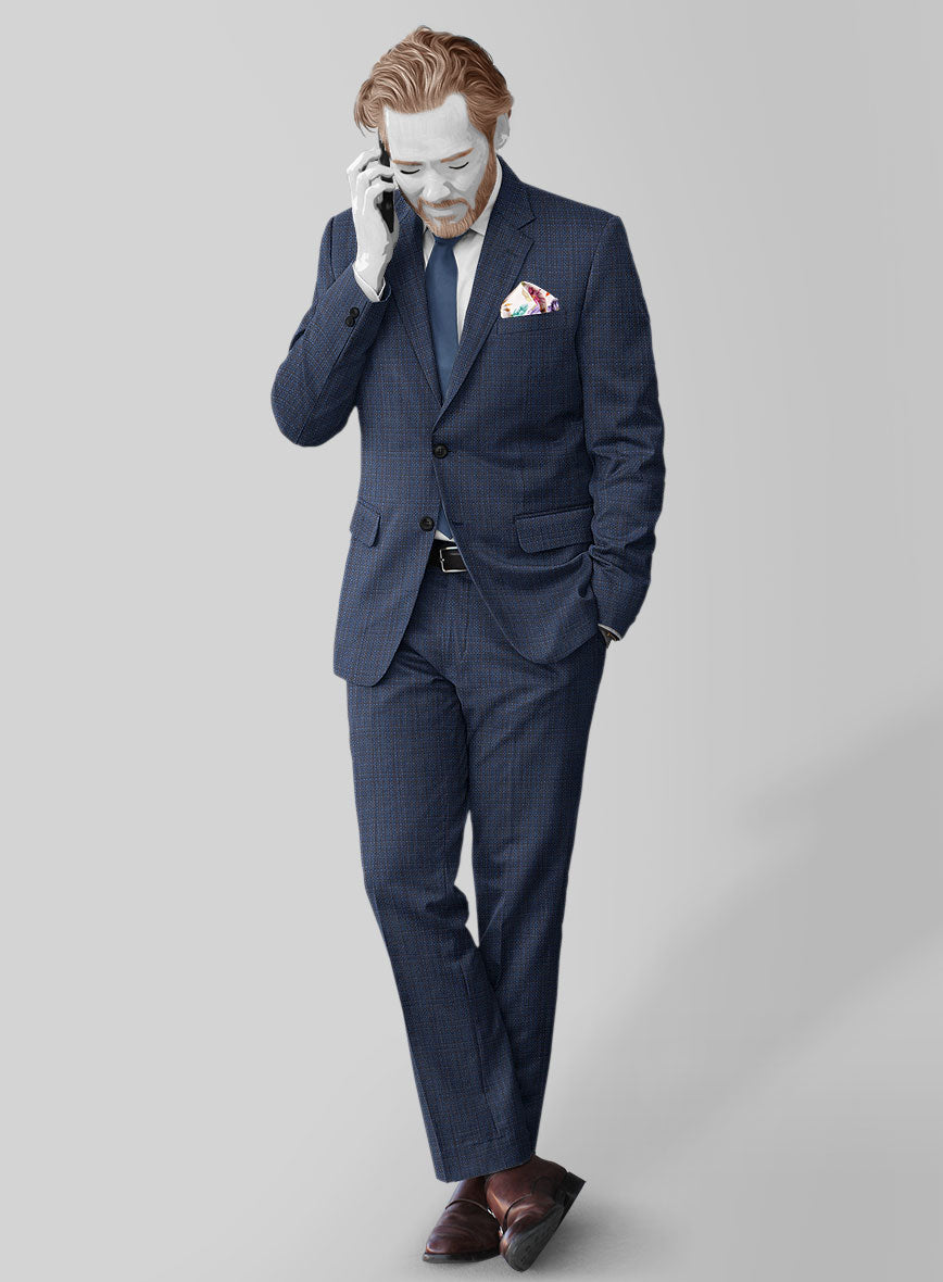 StudioSuits- Napolean Retro Blue Wool Suit