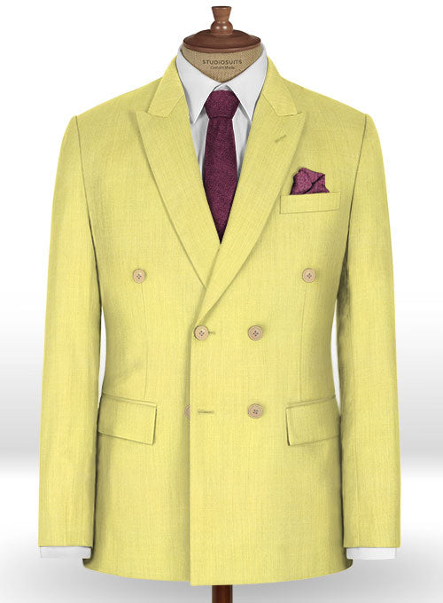 Yellow on sale wool blazer