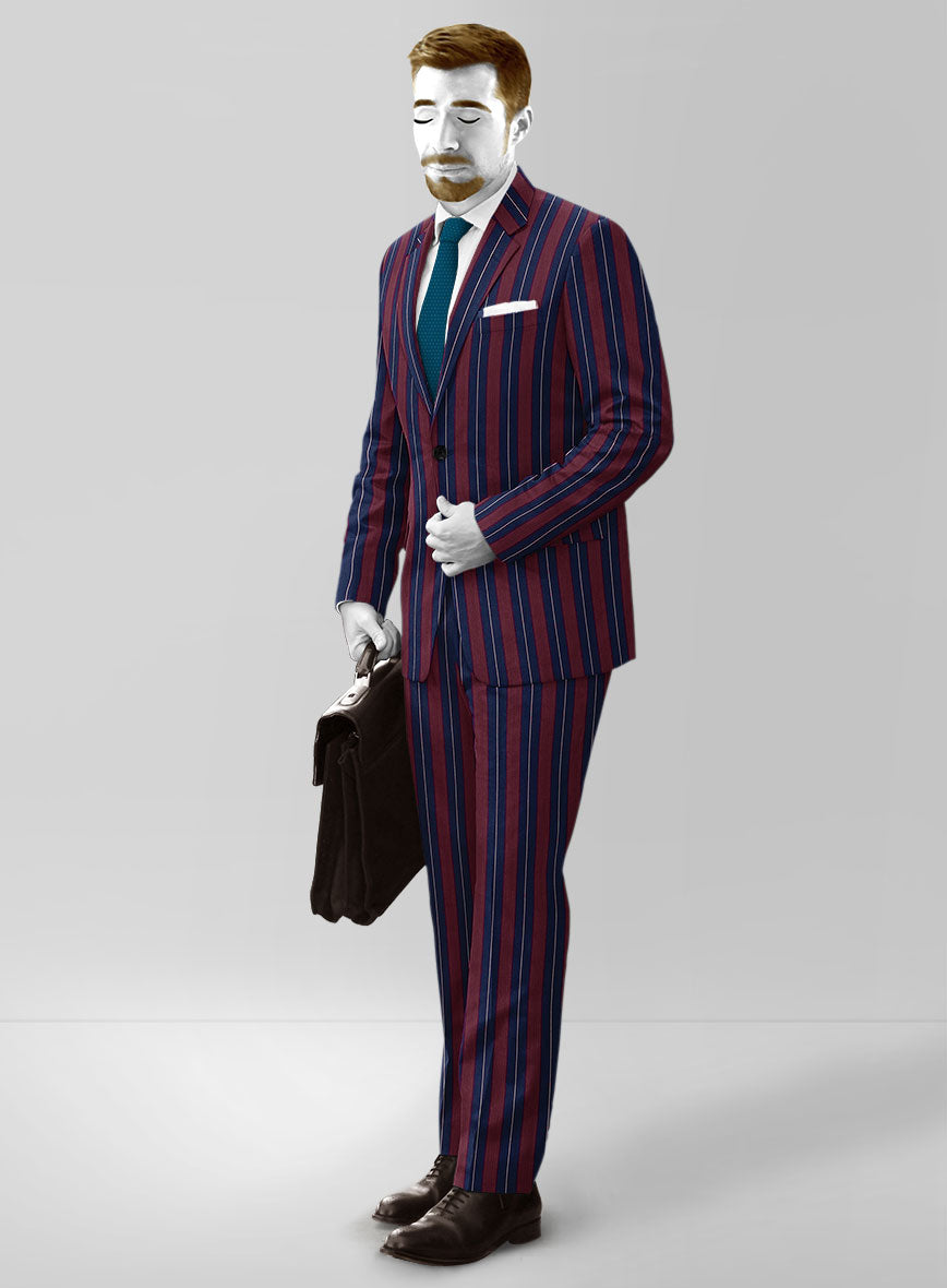 Stripe Accent Monogram Pyjama Trousers - Luxury Brown