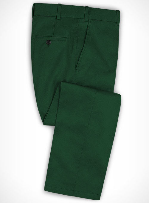 Green Cotton Pants