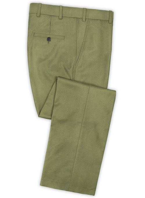 Fern military green long pants for Women