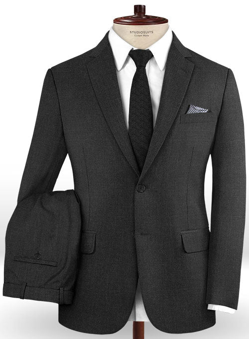 Worsted Light Gray Wool Suit – StudioSuits