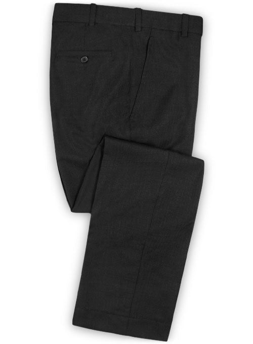 Rosso Straight Merino Wool Ponte Pant - Black