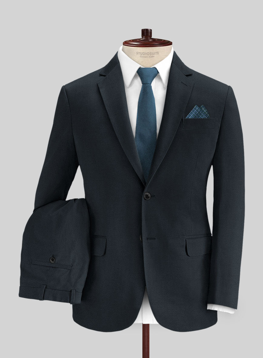 Stretch Summer Navy Blue Chino Suit – StudioSuits