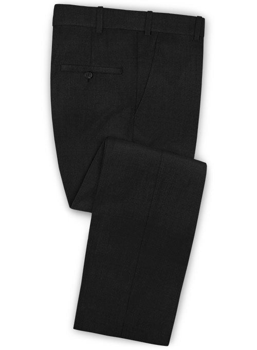 Stretch Black Wool Pants – StudioSuits