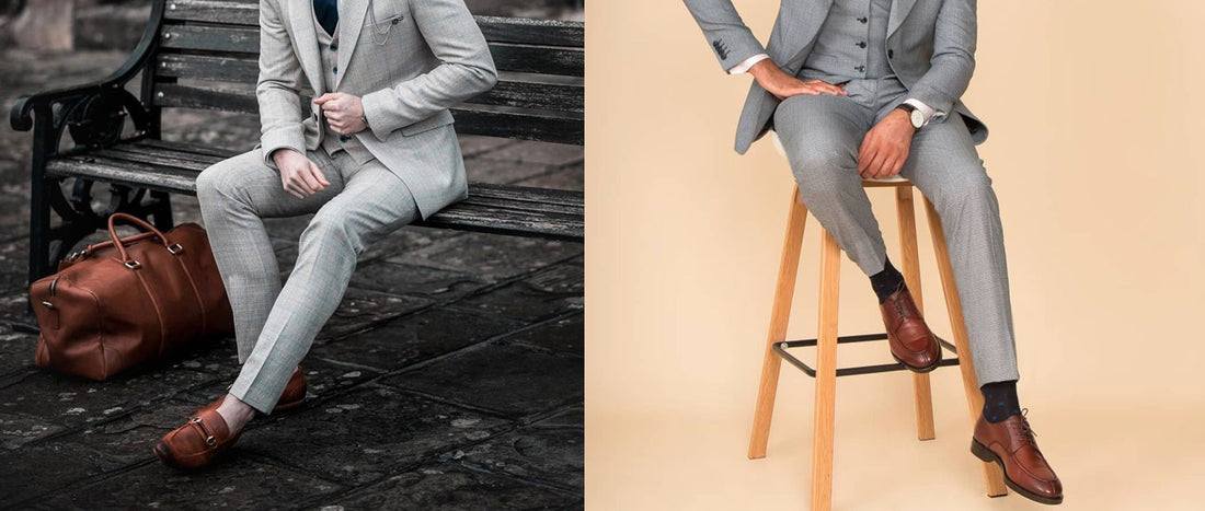 What Color Shoes to Wear With Grey Pinstripe Suit  