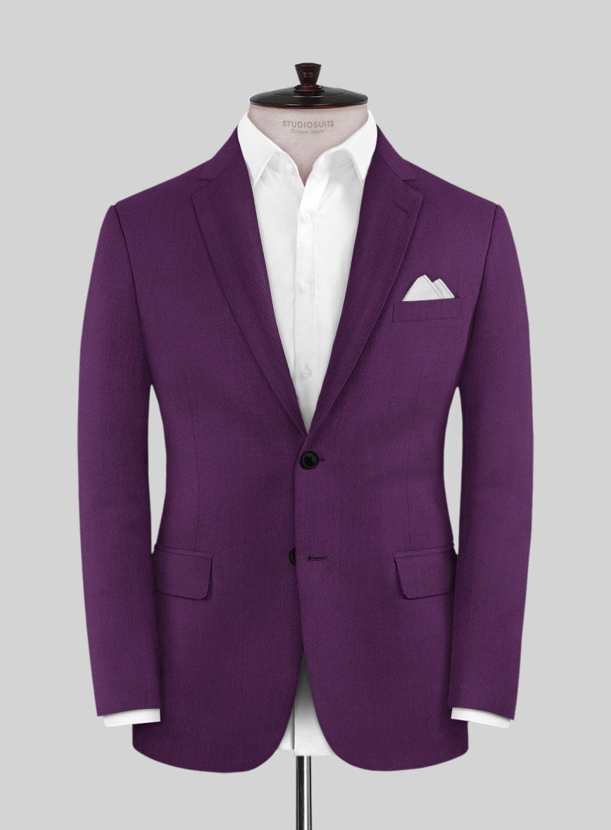 Scabal Hot Purple Wool Suit - StudioSuits