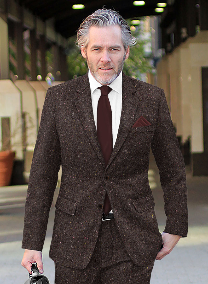 Brown Flecks Donegal Tweed Jacket - StudioSuits