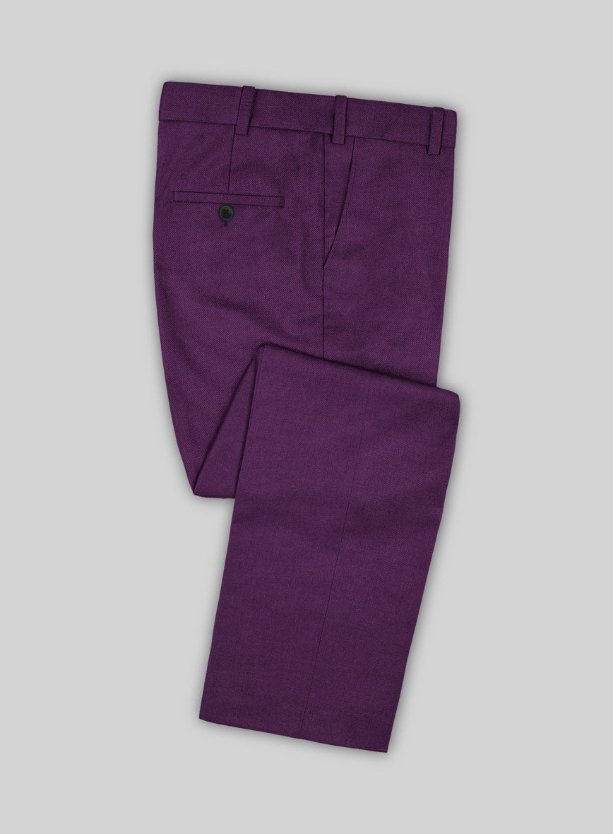 Scabal Hot Purple Wool Suit - StudioSuits