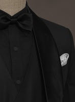 All Black Wool Tuxedo Suit II - StudioSuits