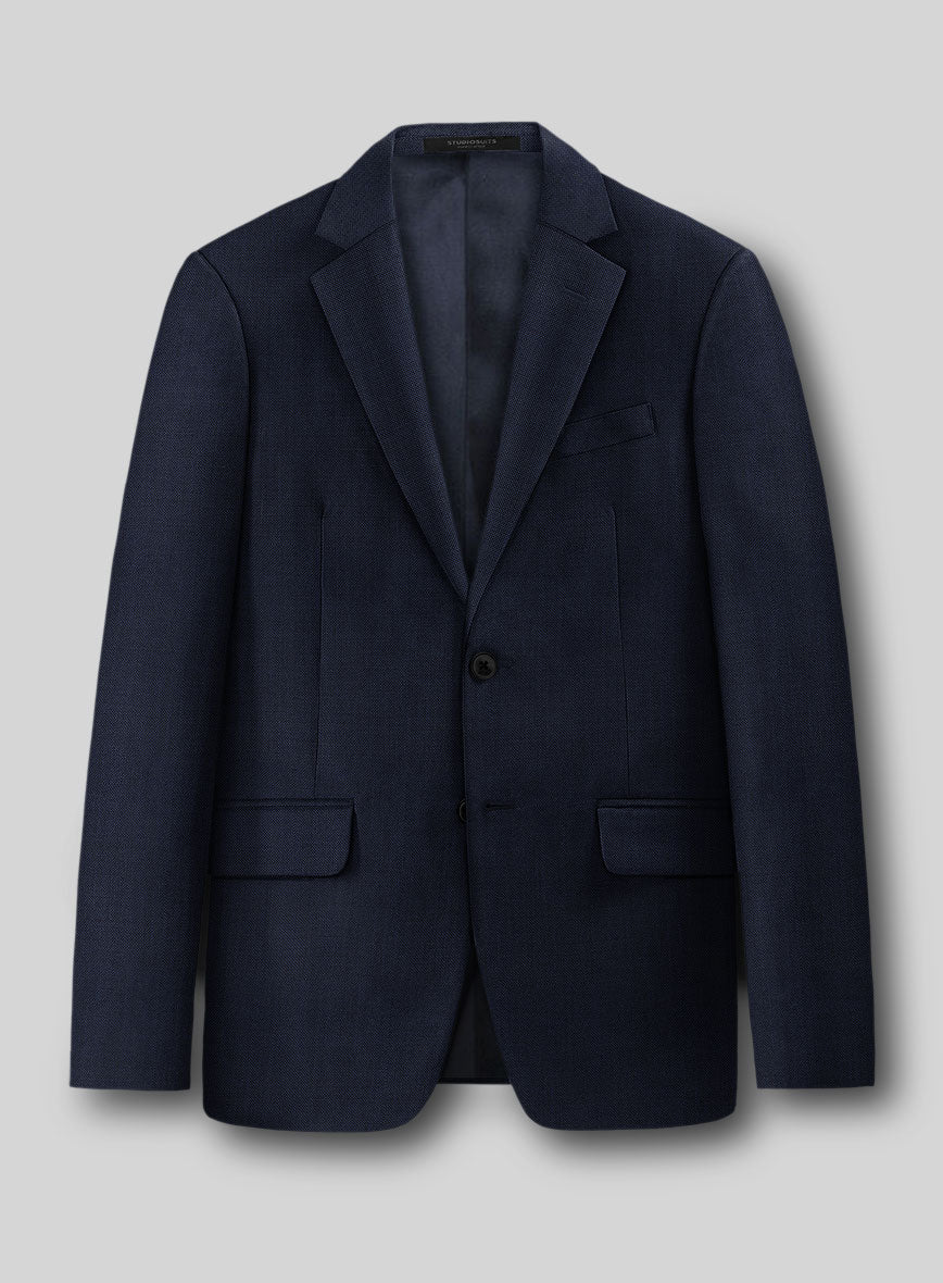 Aristo Blue Wool Jacket - StudioSuits