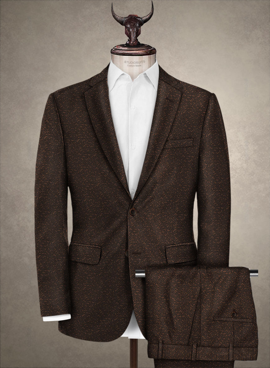 Arizo Brown Wool Suit - StudioSuits