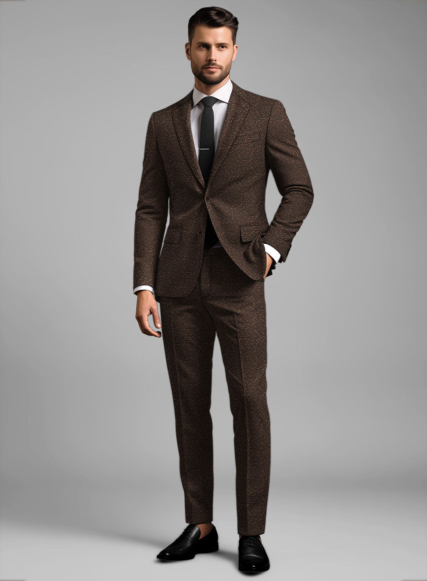 Arizo Brown Wool Suit