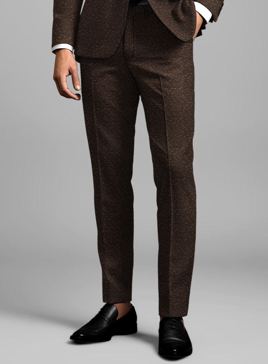 Arizo Brown Wool Suit