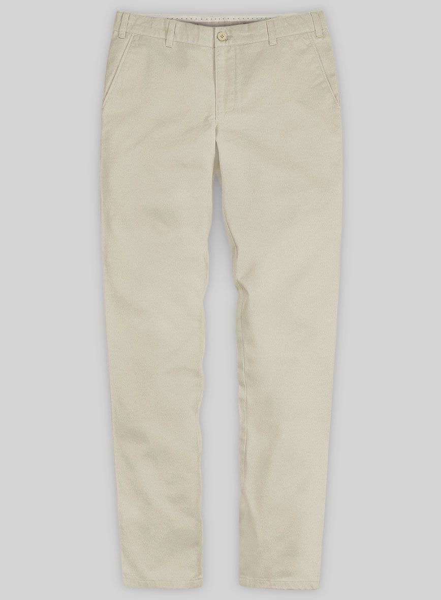 Washed Army Khaki Stretch Chino Pants - StudioSuits