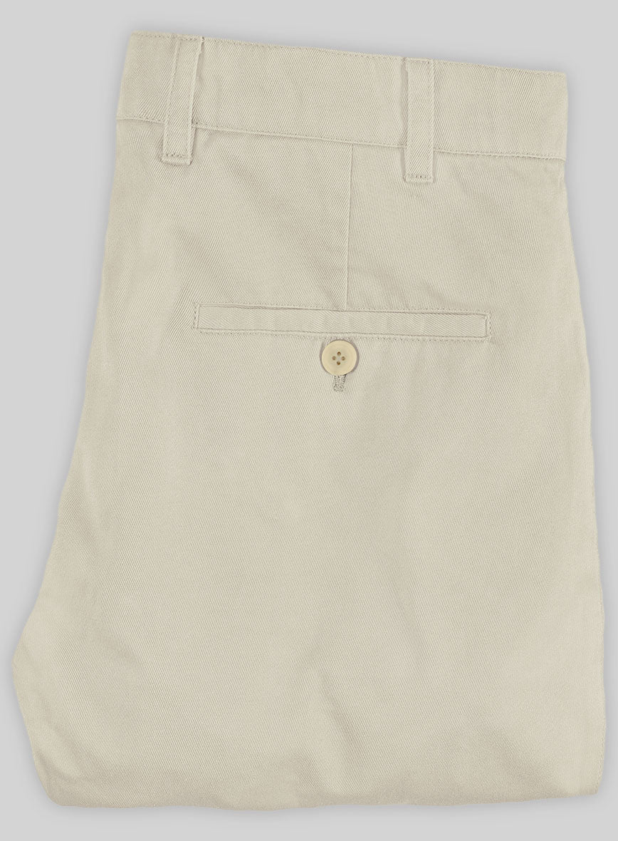 Washed Army Khaki Stretch Chino Pants - StudioSuits