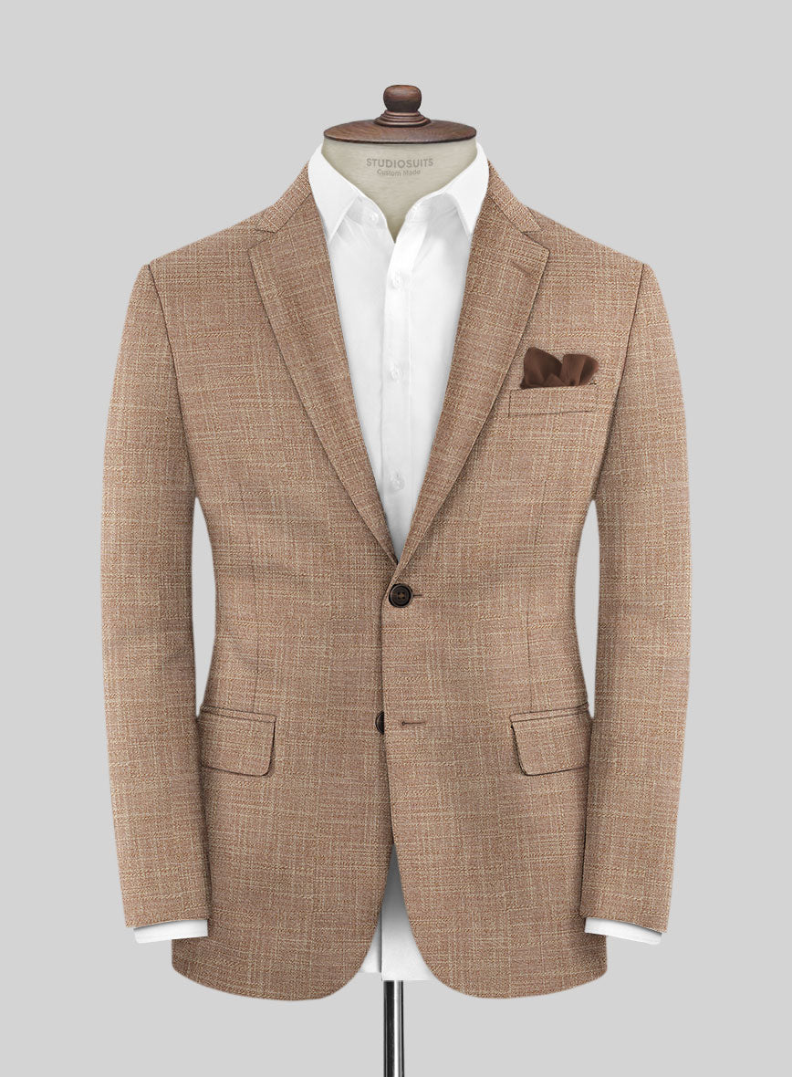 Bamboo Wool Saddle Brown Jacket – StudioSuits